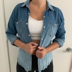 Blue Jean Button down Shirt